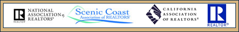 National Association of Realtors, Scenic Coast Association of Realtors, California Association of Realtors, Realtor